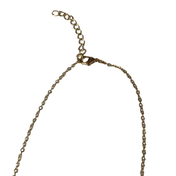 Gold dangling necklace - Picture 4 of 6
